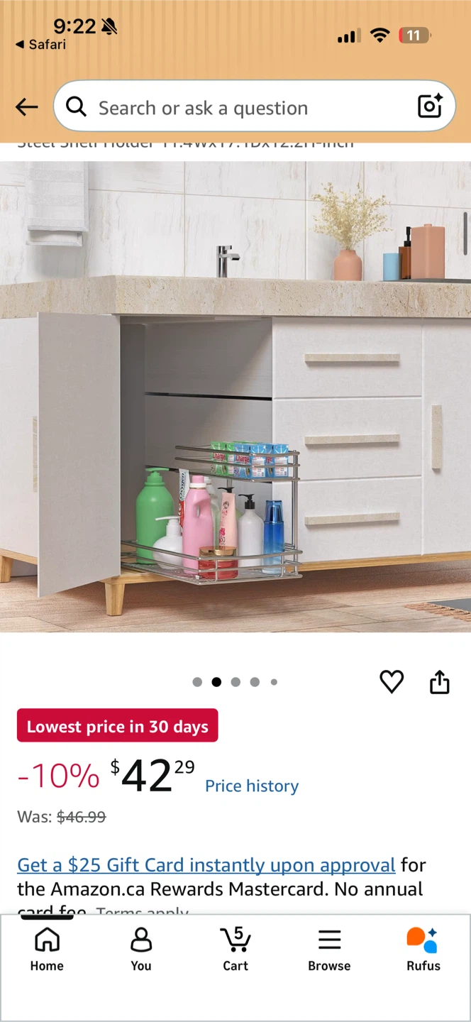 Cabinet organizer used - photo 3