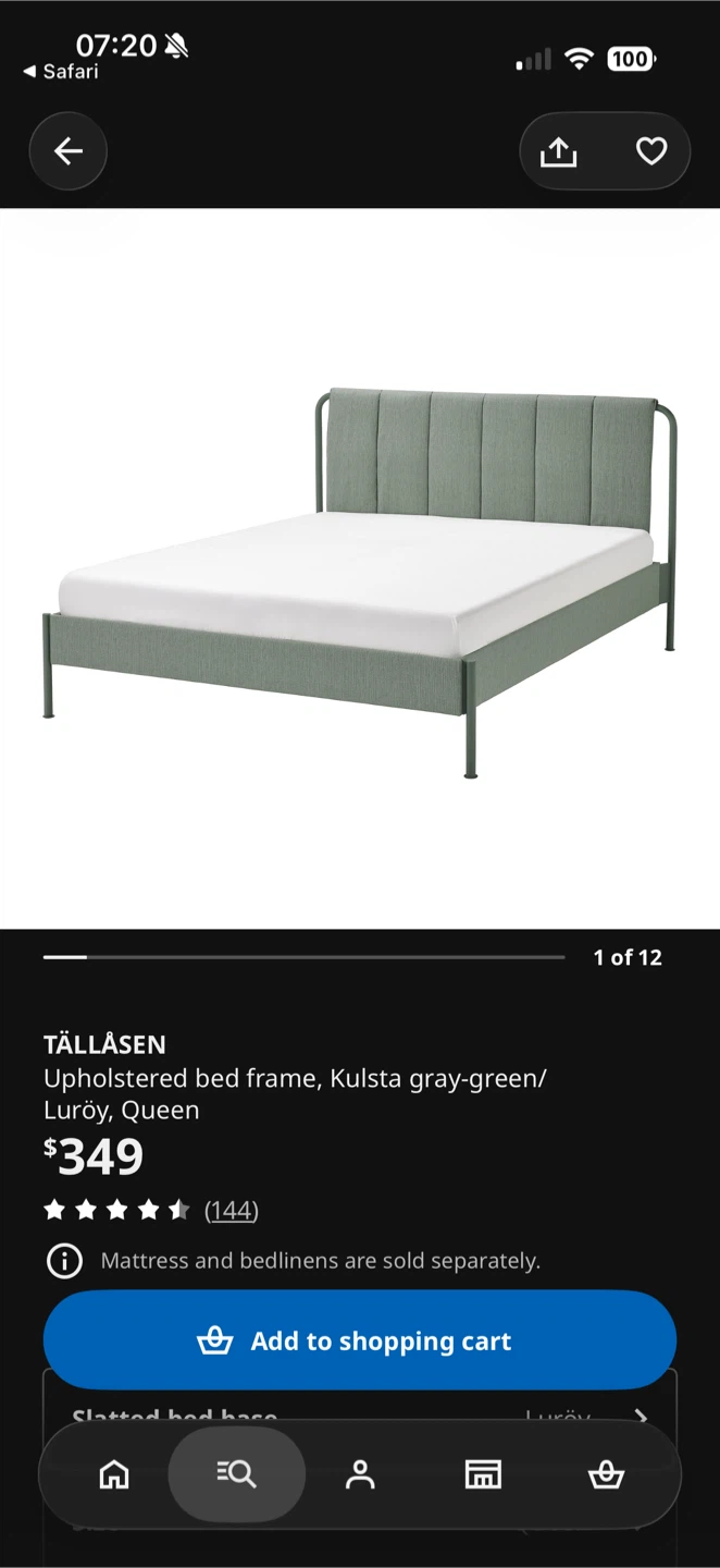Green Queen Bed Frame - photo 2