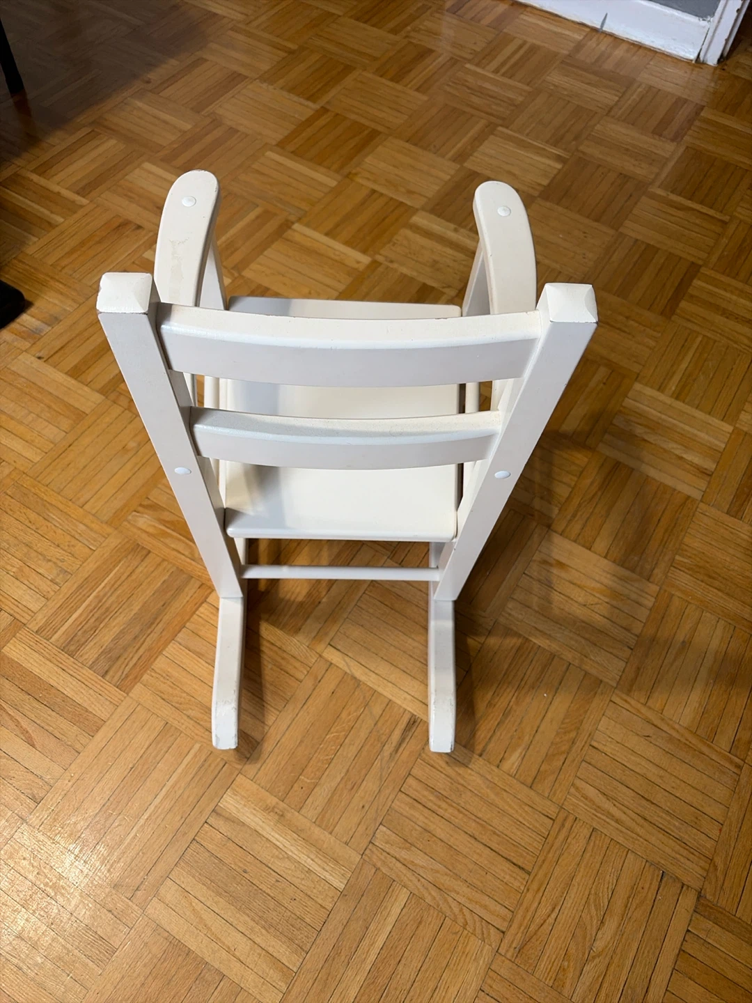 White Wooden Rocking Chair for Kids - photo 3