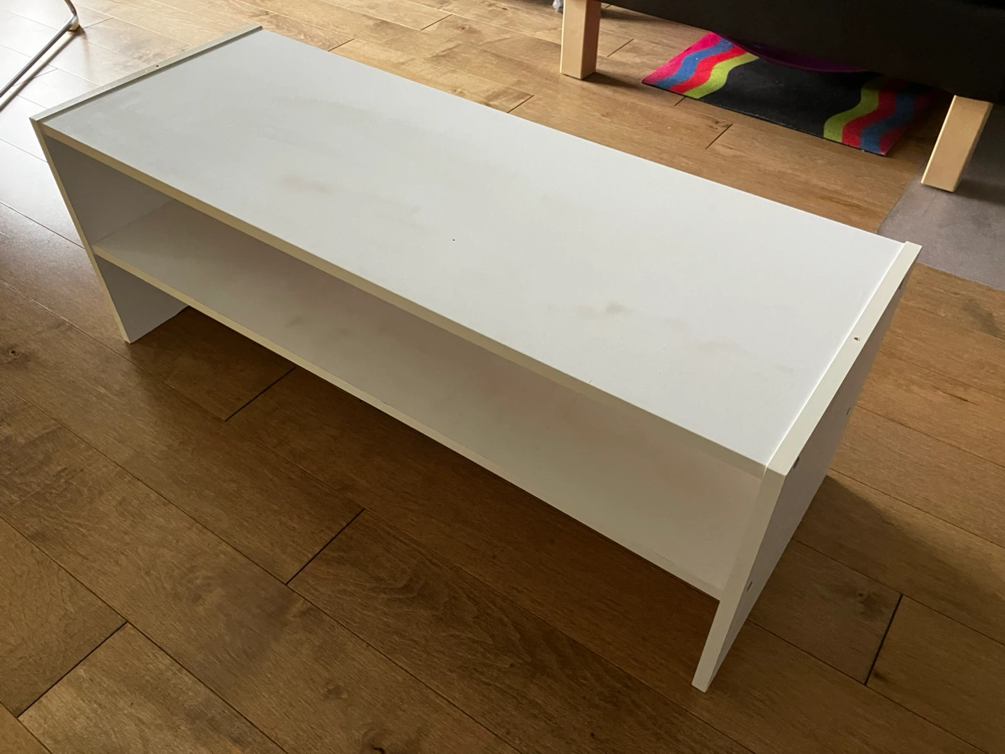 White shelf shoe rack - tablette blanche