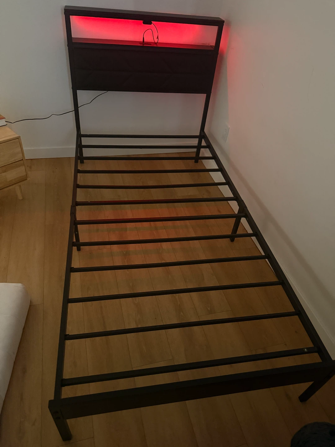 IKEA Twin Bed Frame with LED Lighting