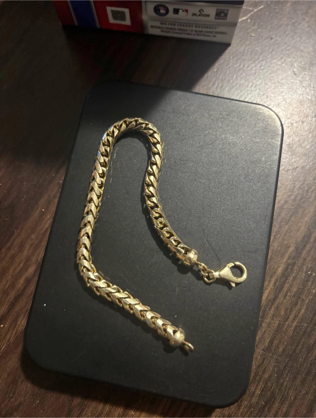 14k solid gold Franco bracelet