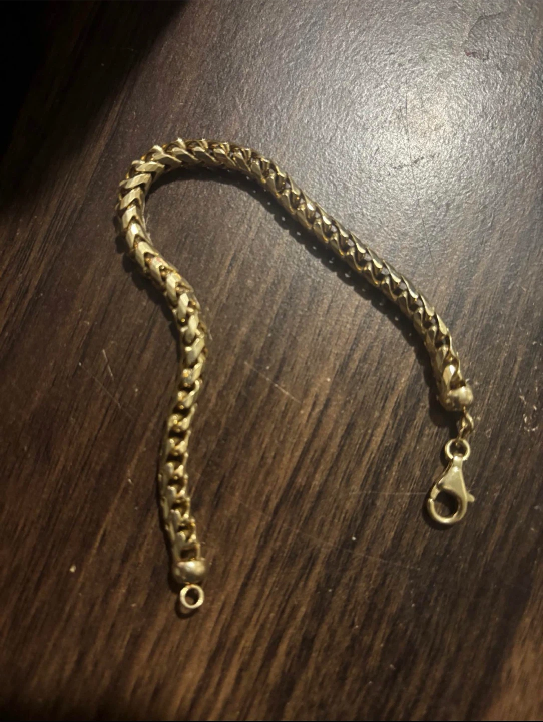 14k solid gold Franco bracelet - photo 2