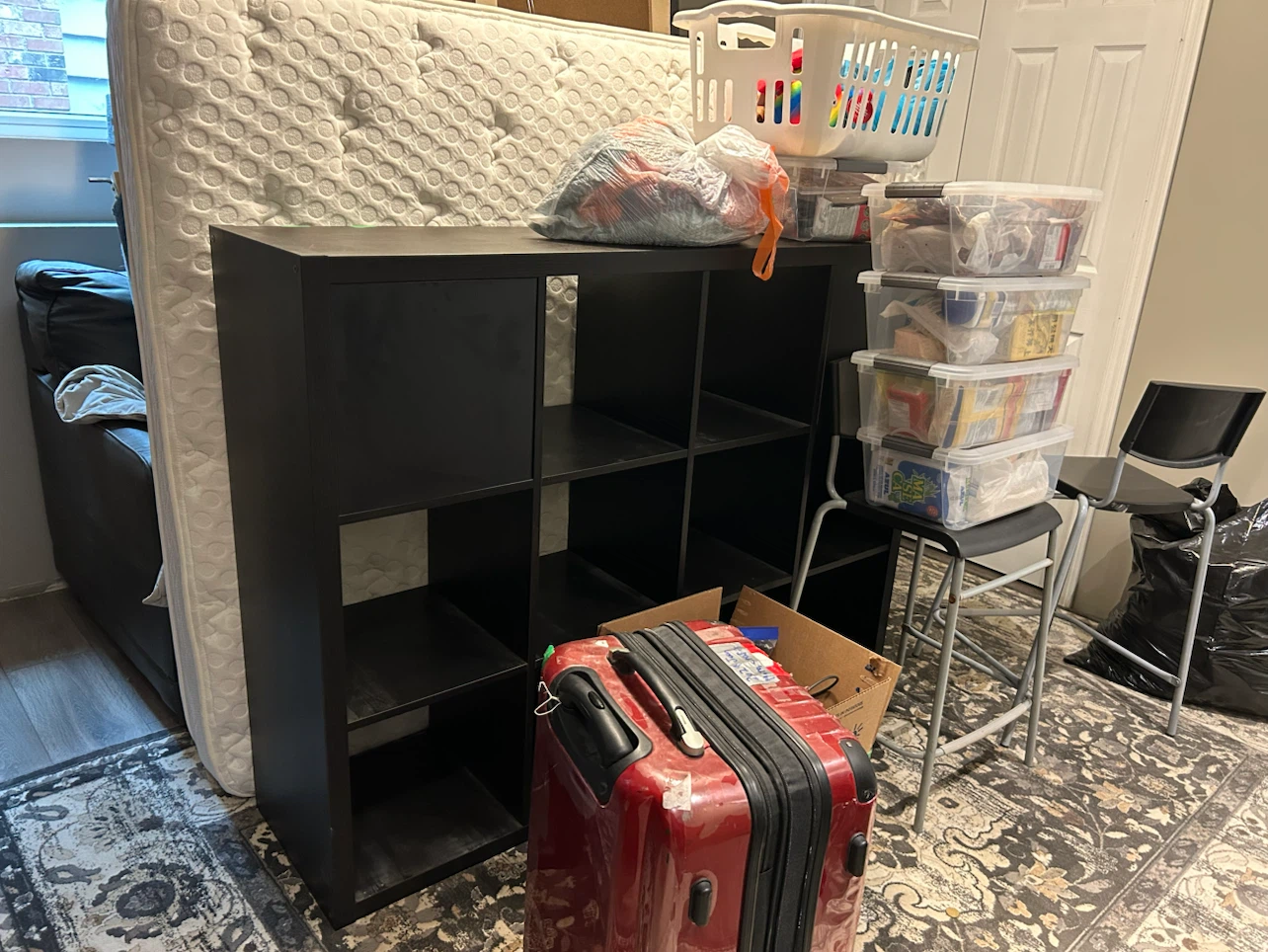 IKEA Black Cube Storage Unit with 4 Drawers - photo 2