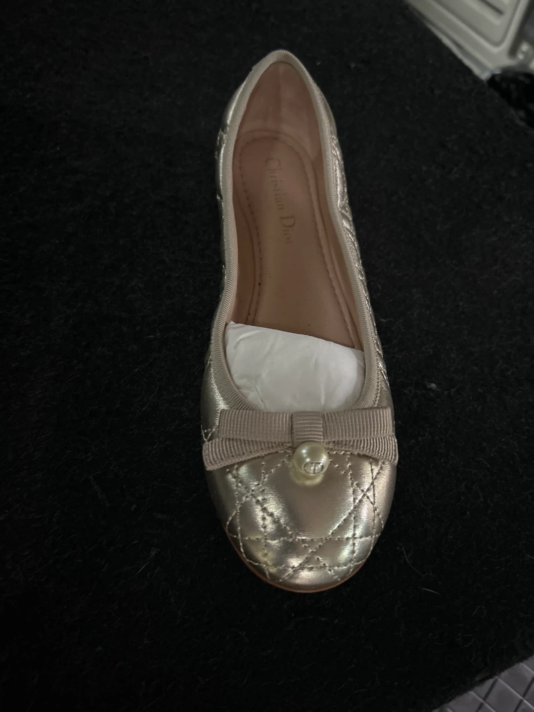 Christian Dior Quilted Ballet Flats Size 37