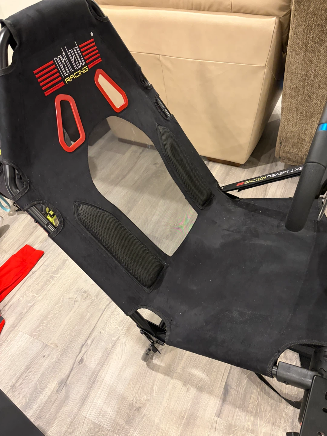 Next Level GT Lite Chair and Logitech wheel and pedals