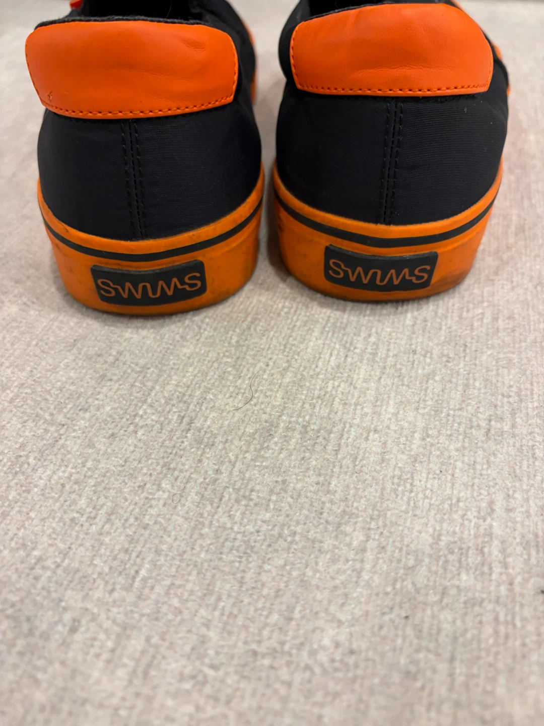 SWIMS Black & Orange Slip-On Shoes - photo 2