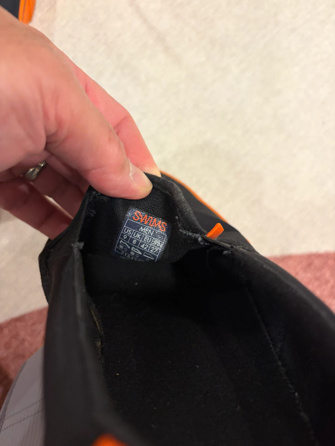 SWIMS Black & Orange Slip-On Shoes - photo 3