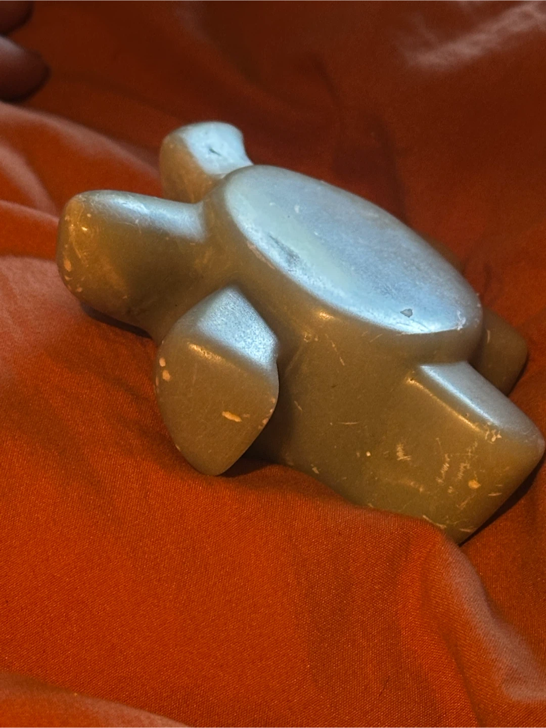 Signed soapstone turtle carving - photo 2