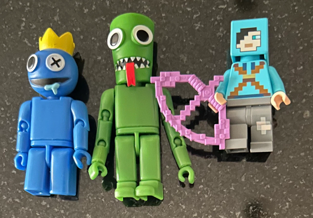 Rainbow Friends & Playmobil Figures Set