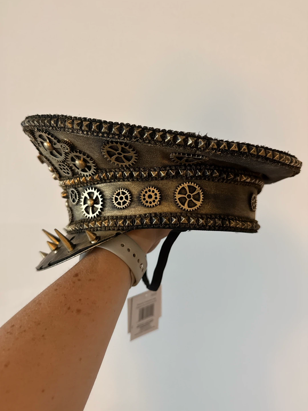 Steampunk Top Hat with Gears and Spikes - photo 3