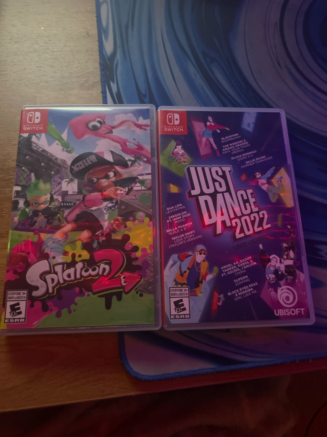 Nintendo Switch Games: Splatoon 2 & Just Dance 2022