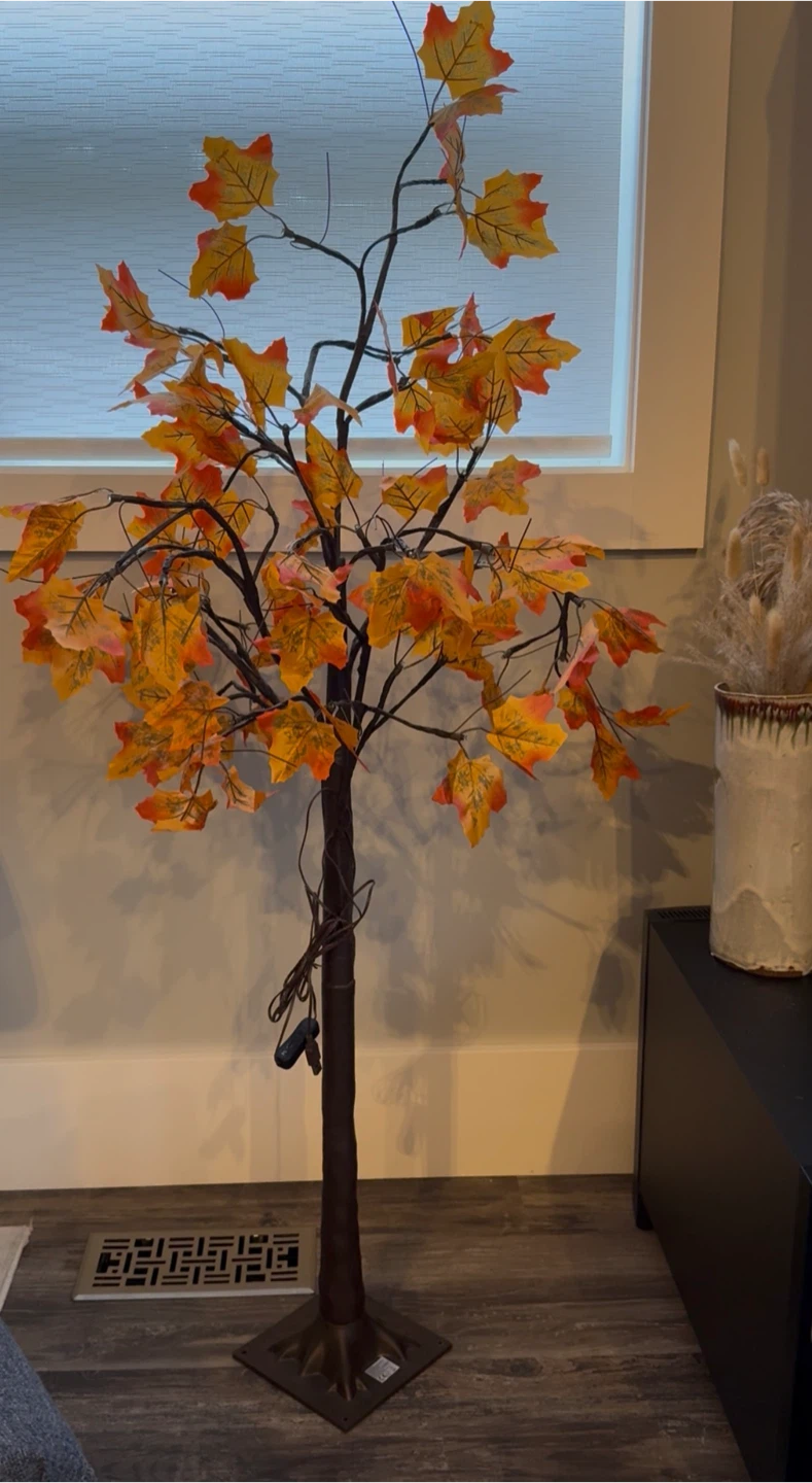 Decorative Fall Maple Tree with Lights (Approx 54” Tall) - photo 2
