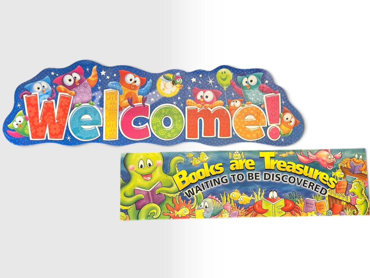 Welcome Banner and Books Banner Classroom