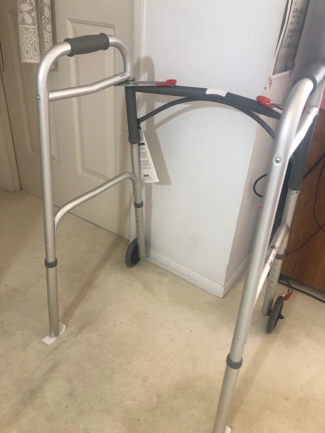 Drive Medical Folding Walker with 5" Wheels - photo 3