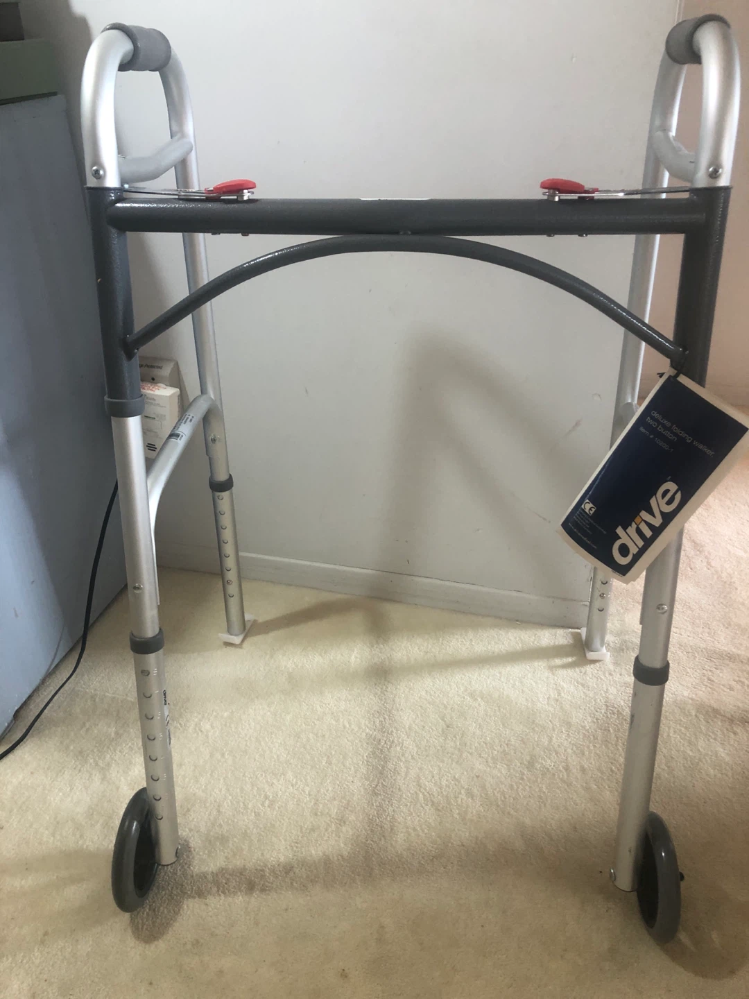 Drive Medical Folding Walker with 5" Wheels - photo 4