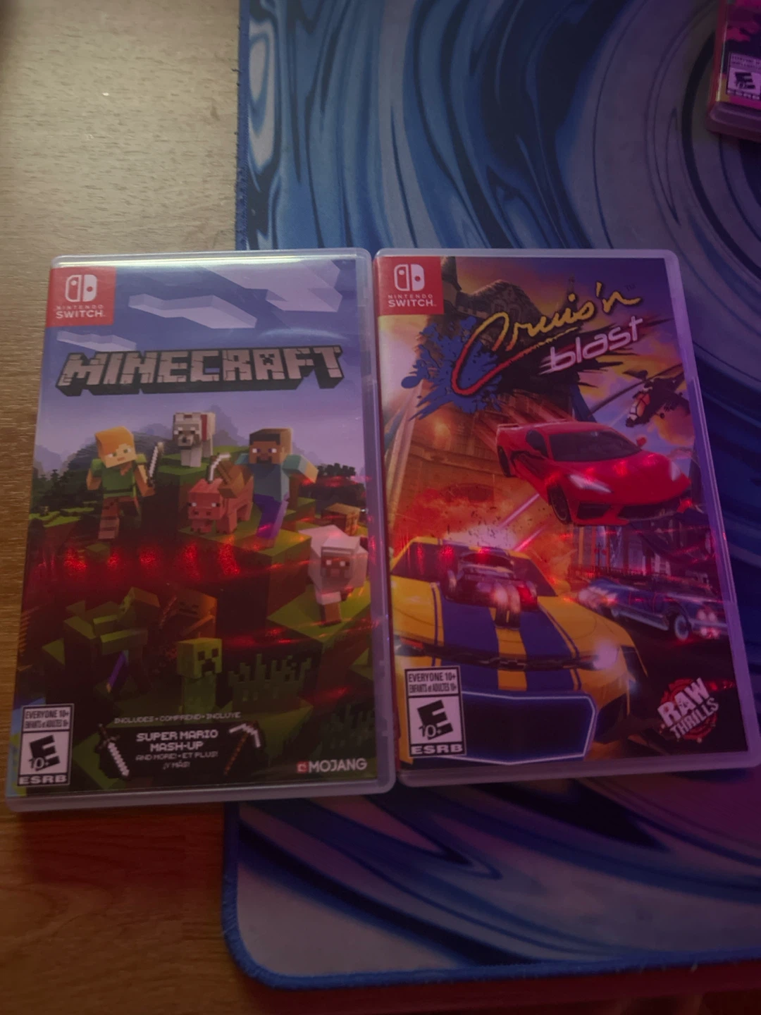 Nintendo Switch Games - Minecraft & Cruis'n Blast