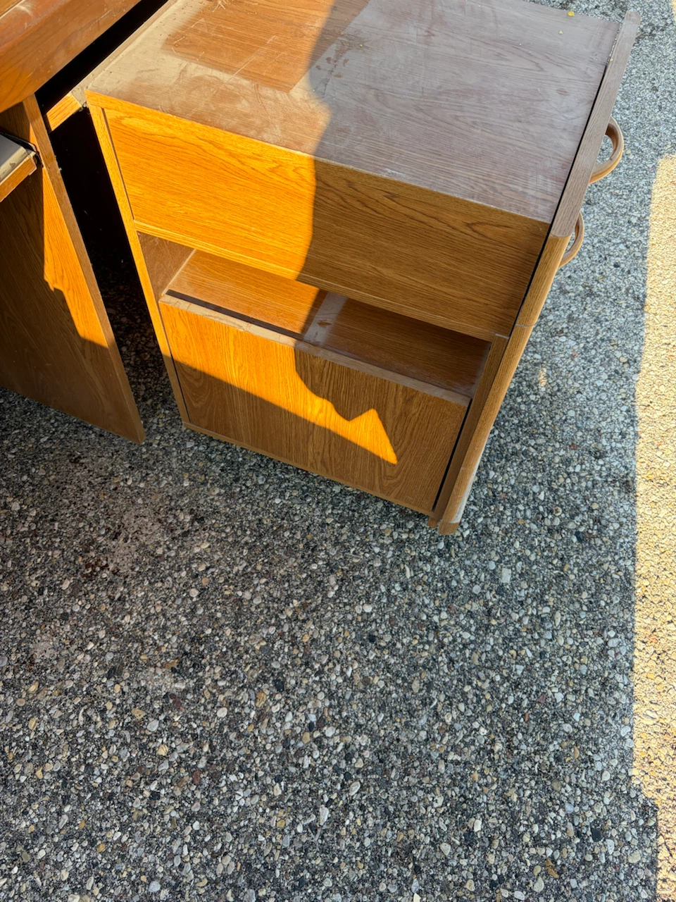 Wooden Desk with Keyboard Tray - photo 2