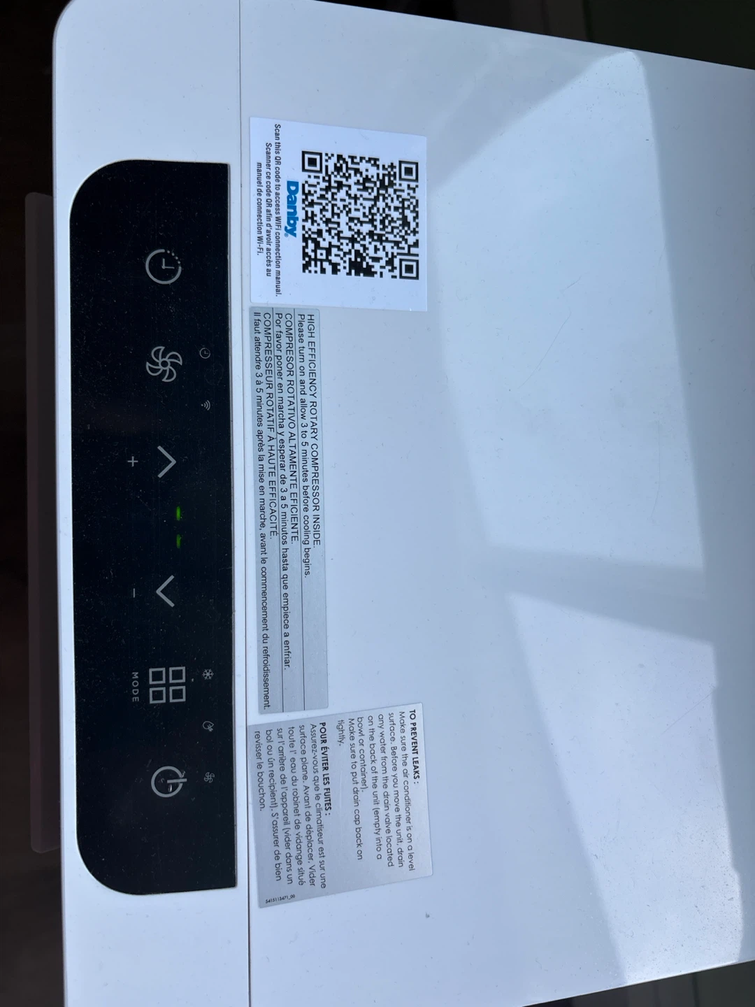 Danby portable air conditioner - photo 2