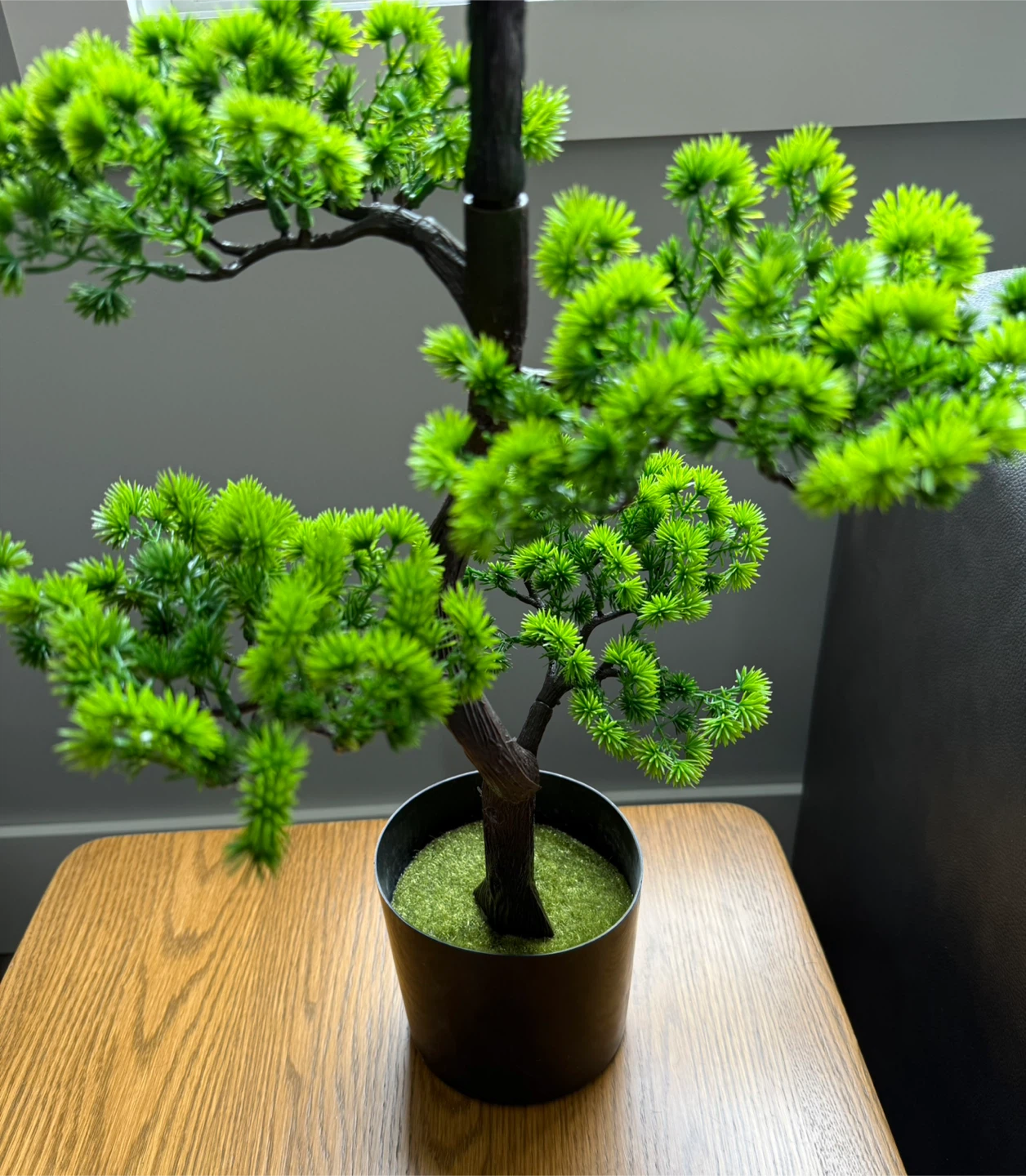 Artificial Bonsai Tree in Black Pot - photo 2