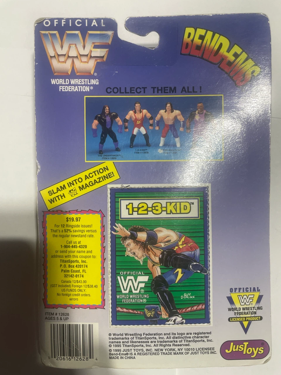 1-2-3 Kid wrestling figure - photo 2
