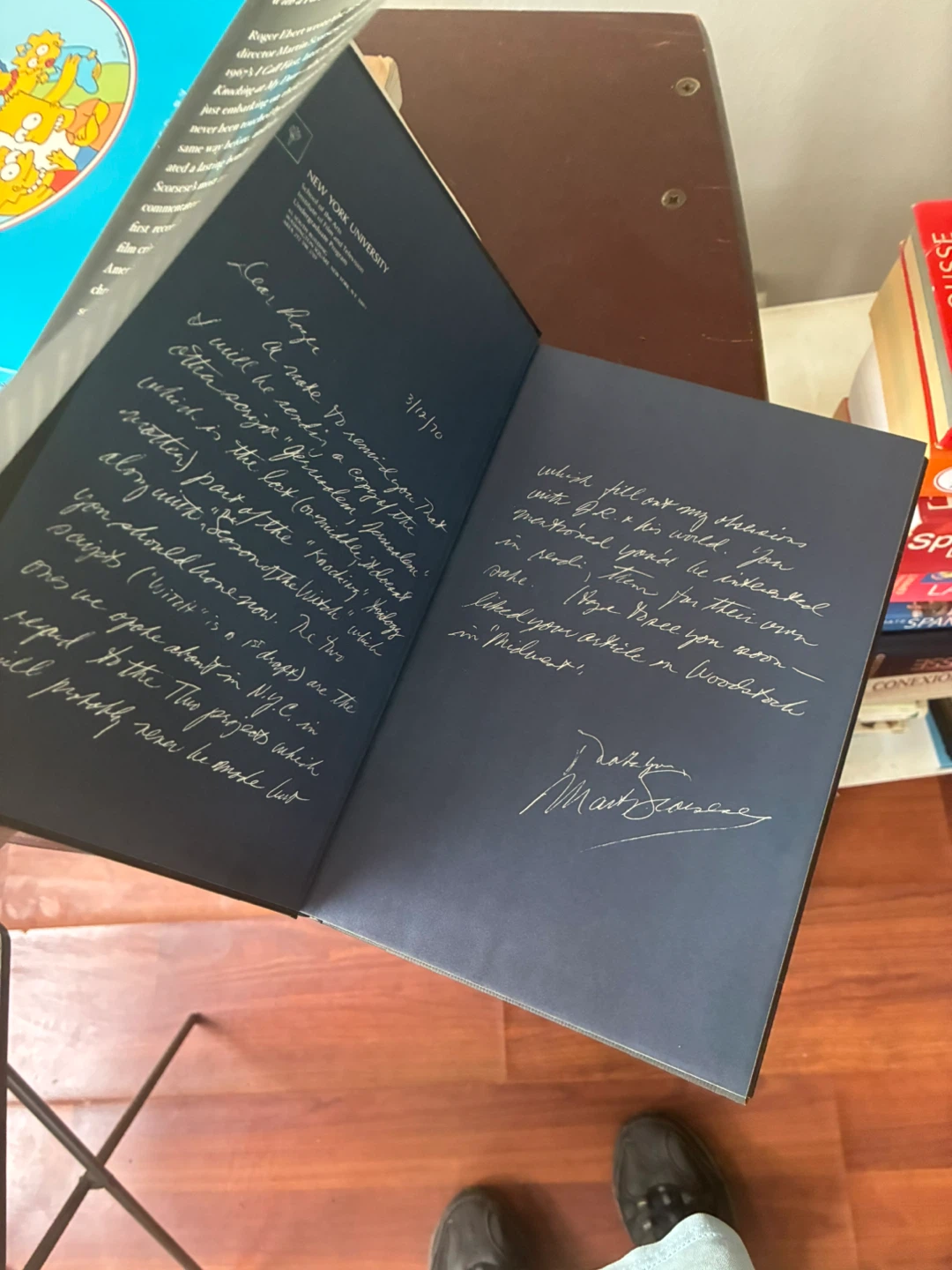 Scorsese by Ebert Book Signed by Martin Scorsese - photo 2