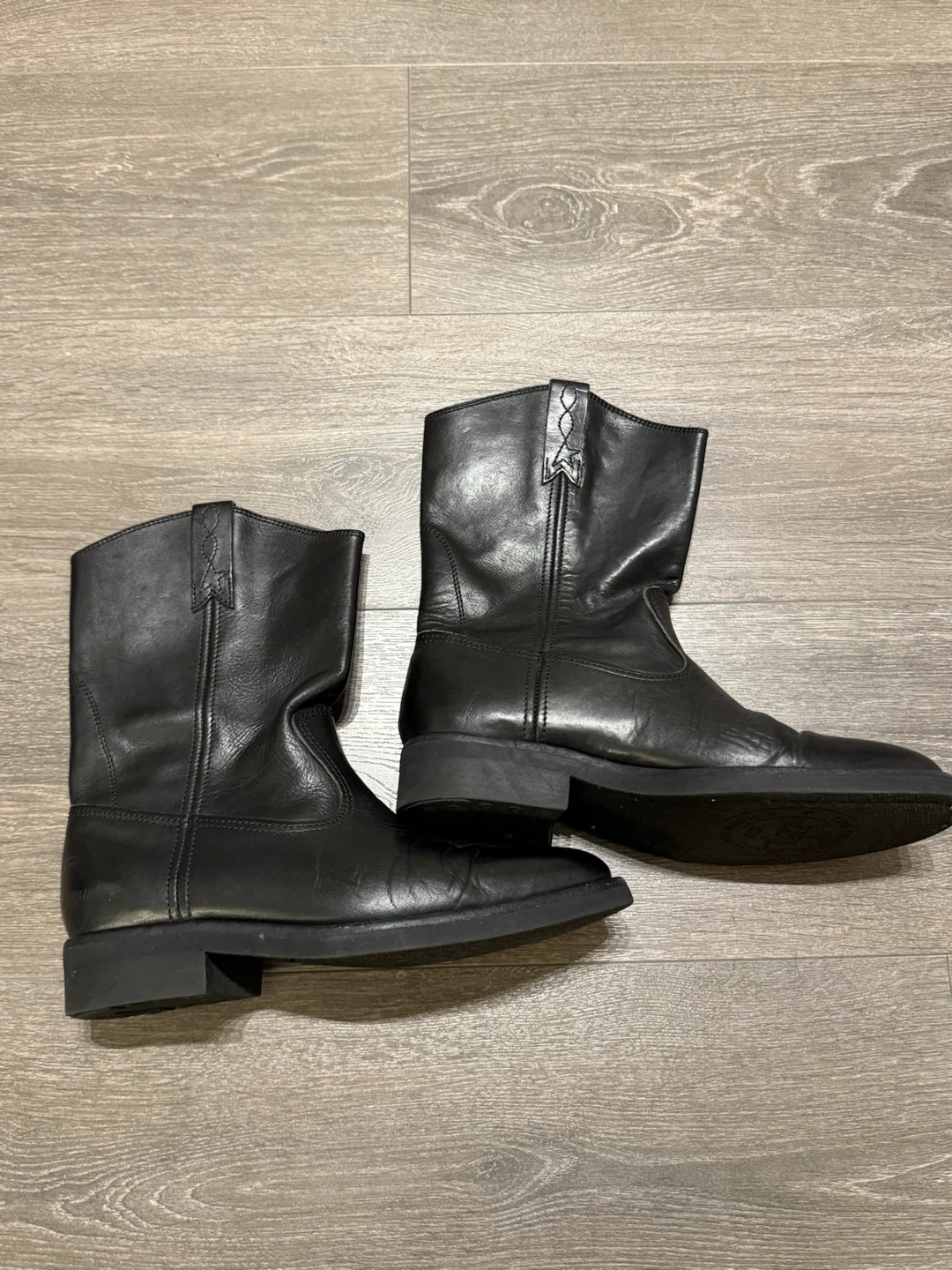 Golden Goose Black Leather Biker Boots size 38 Italy