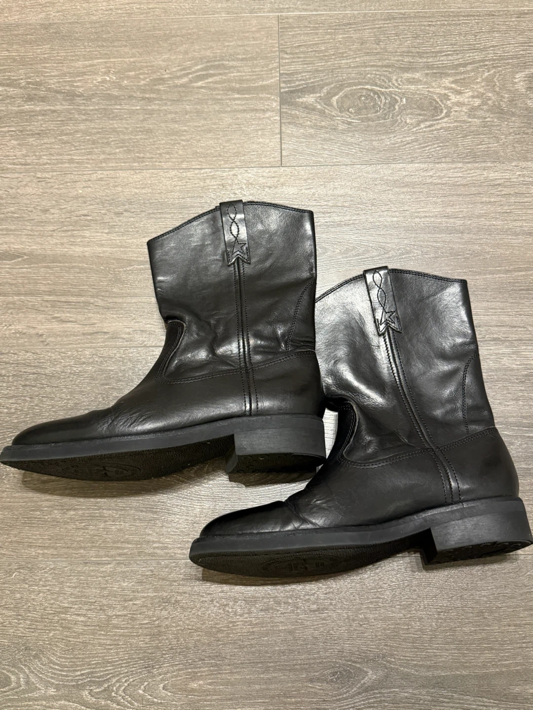 Golden Goose Black Leather Biker Boots size 38 Italy - photo 2