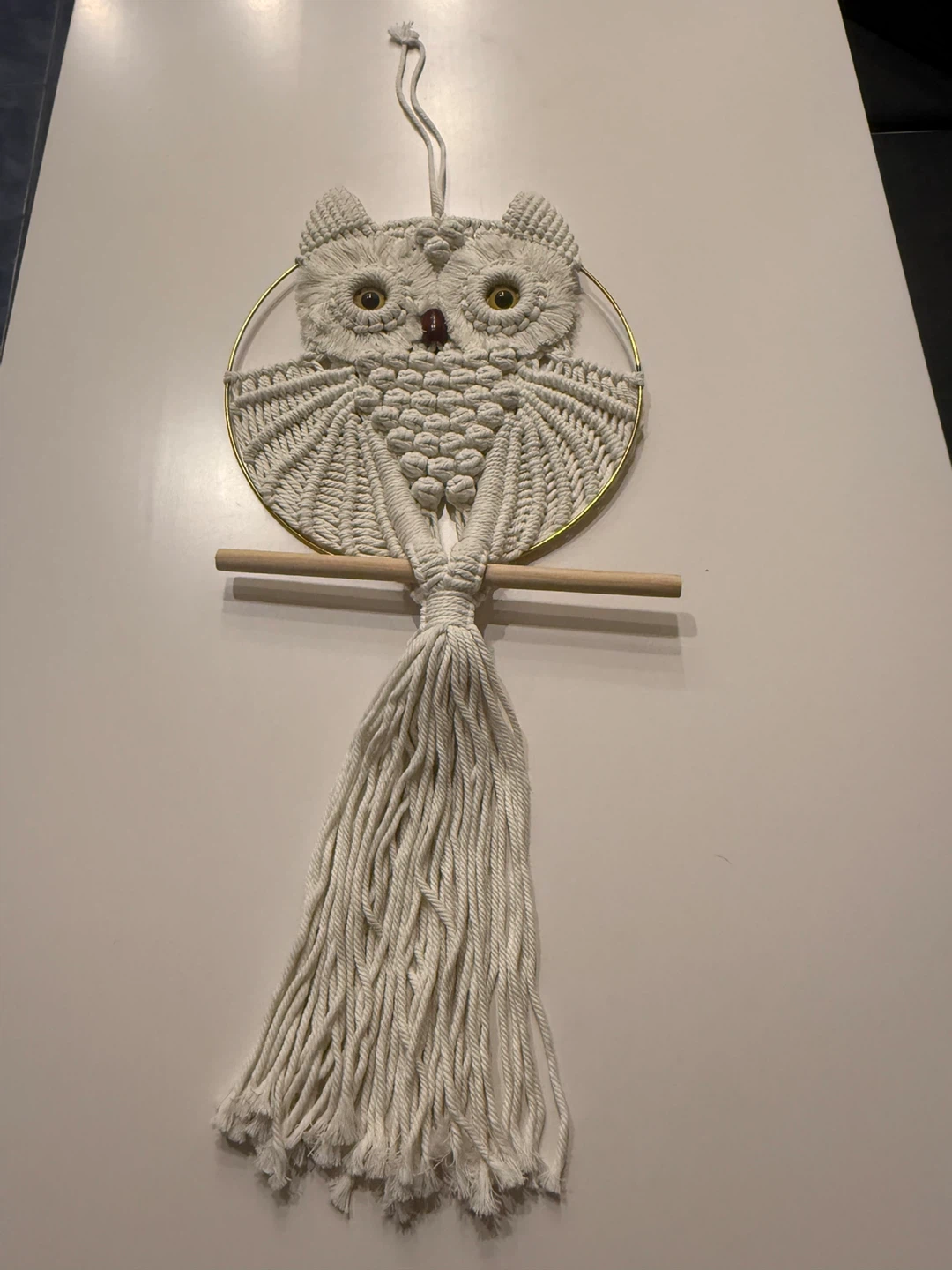 Handcrafted Macrame Owl Wall Hanging - photo 2