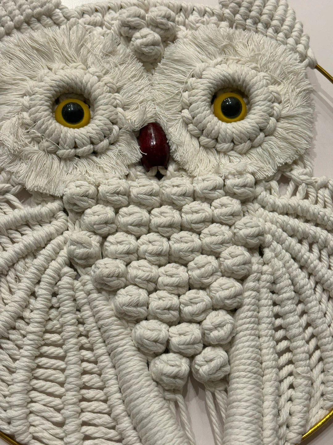 Handcrafted Macrame Owl Wall Hanging - photo 4