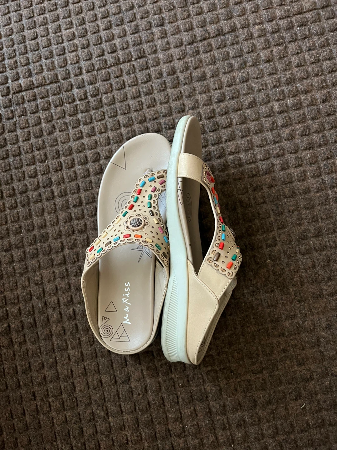 MIAISS Embellished Wedge Sandals - photo 2