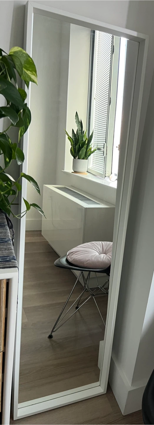 Full Length Standing Mirror - White Frame