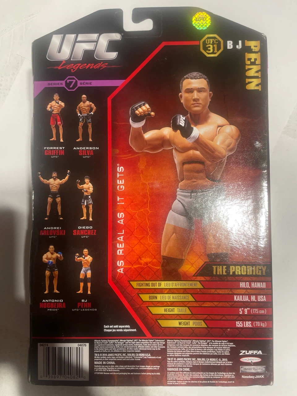2010 UFC Bj Penn figure - photo 2