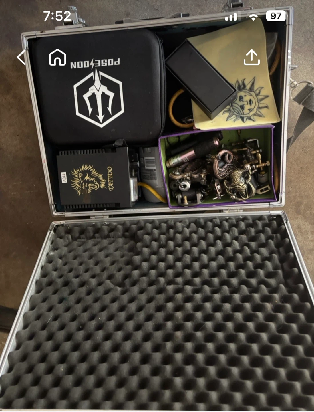 Tattoo Kit with Case, Power Supply & Project/Parts Coil Machines