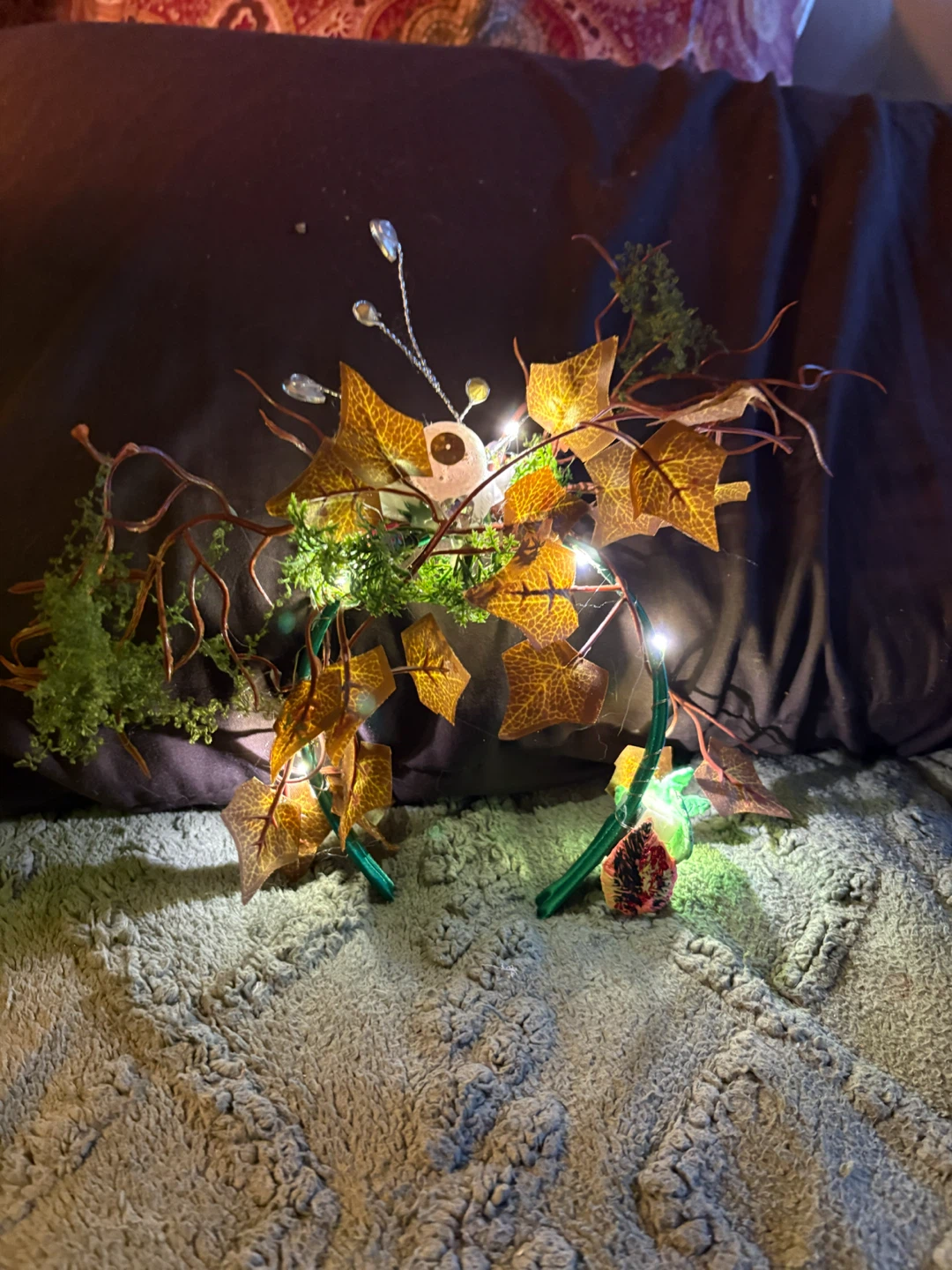 Fairy Crown with Lights and horns