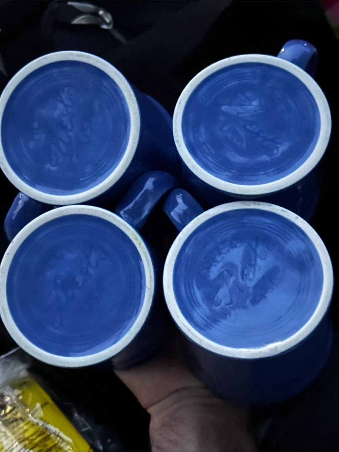 Set of 4 blue fiestaware Mugs - photo 3
