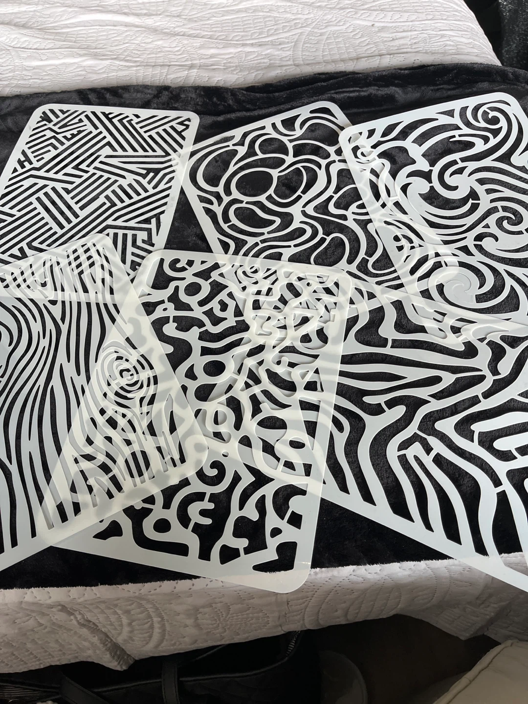 Set of 5 Stencils 8”x 12”