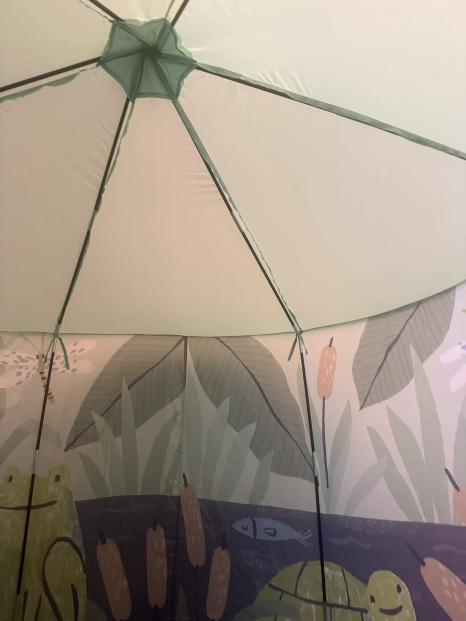 Kids Play Tent with Frog and Turtle Design