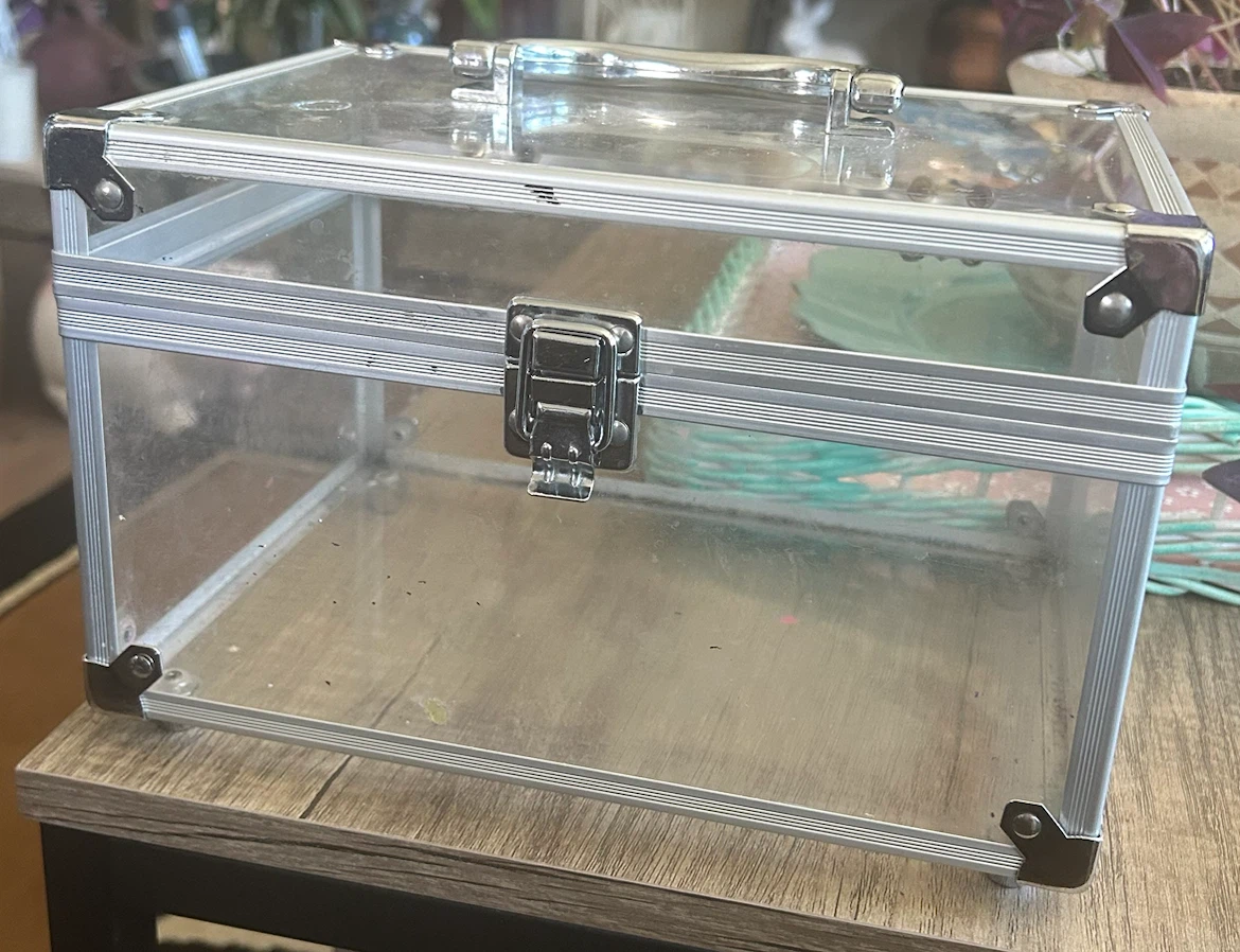 Clear Cosmetic or makeup train case