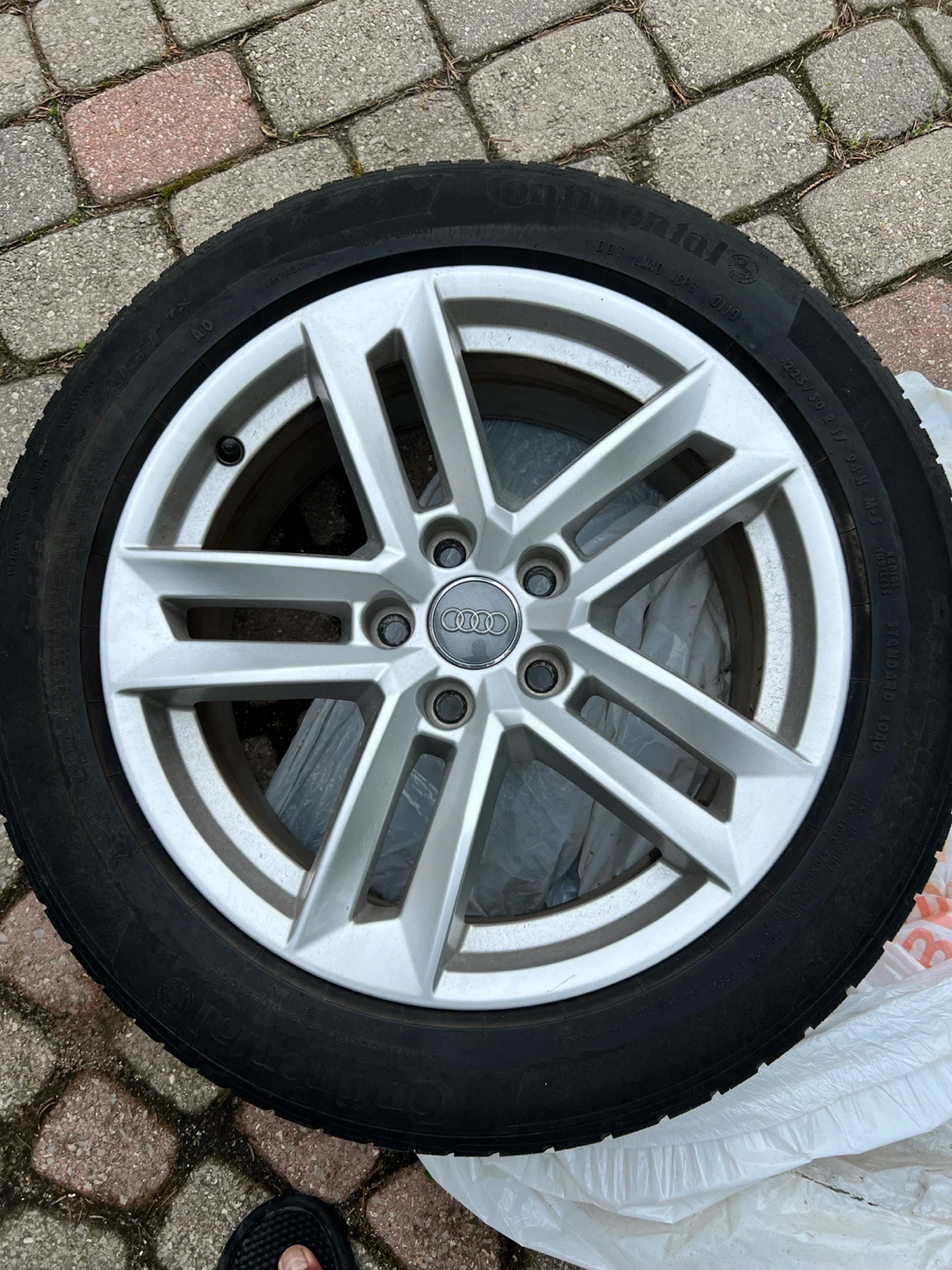 17" OEM Audi Wheels & All-Season Tires (225/50R17) – 5x112