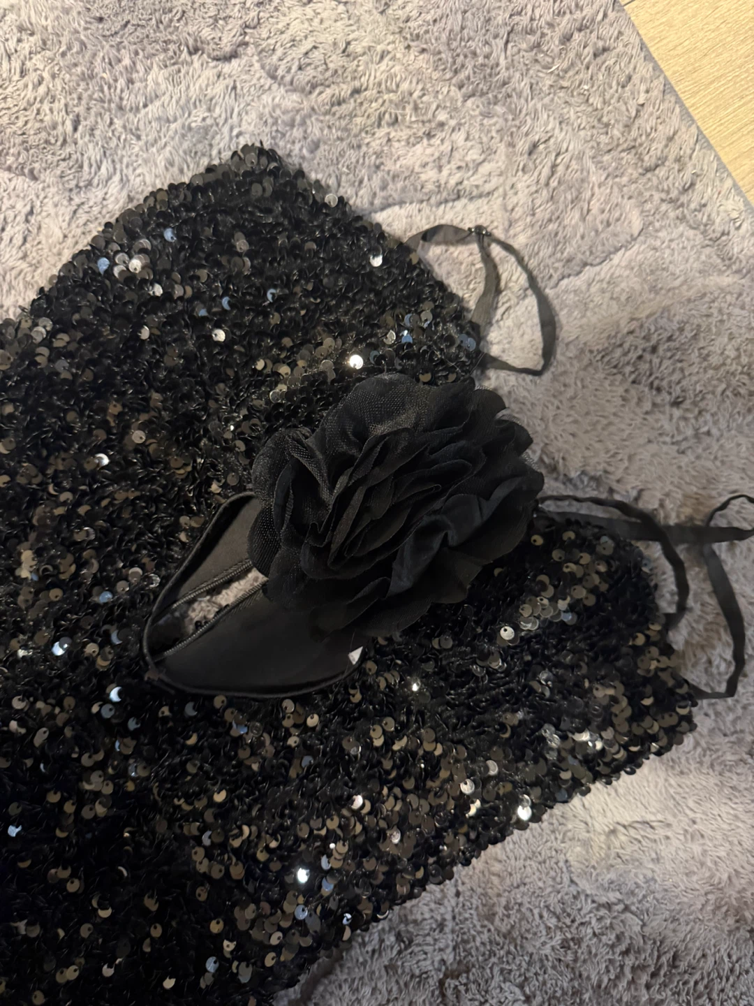 Helsi Black Sequin Strapless Maxi Dress - photo 2