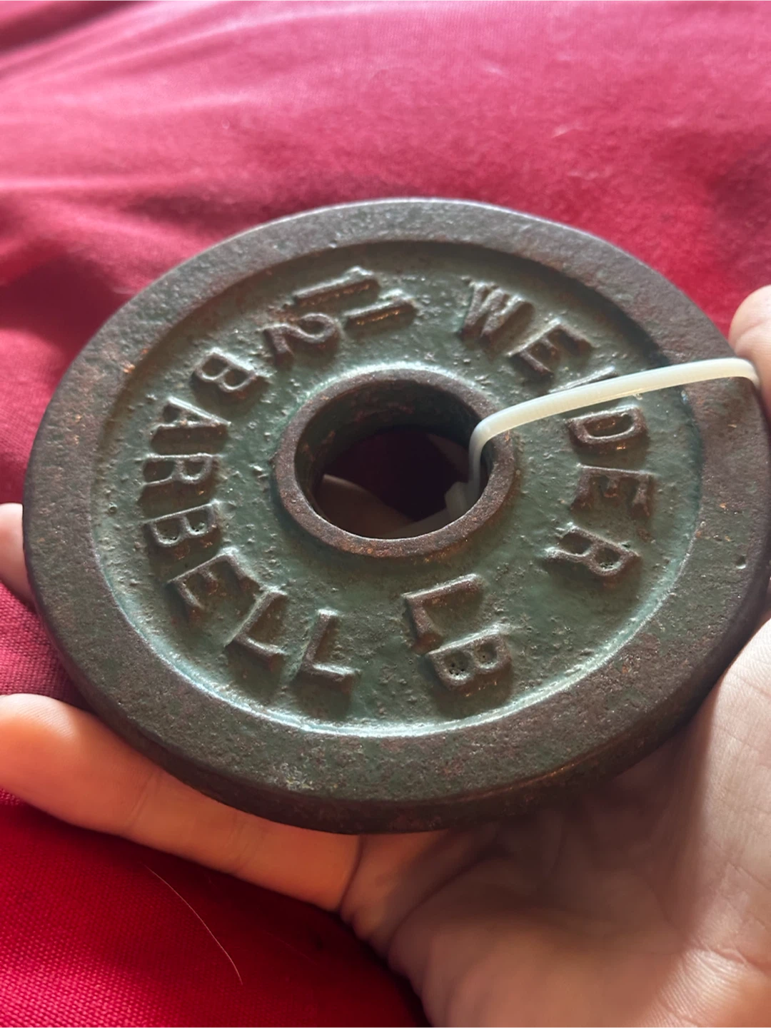 Pair of vintage weilder 1.5 barbell weights - photo 2