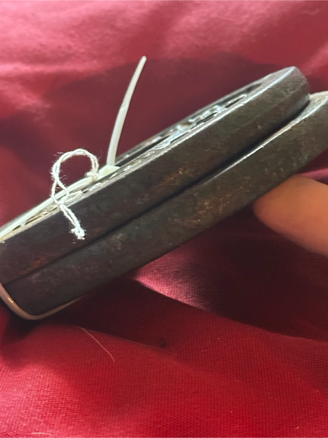 Pair of vintage weilder 1.5 barbell weights - photo 3