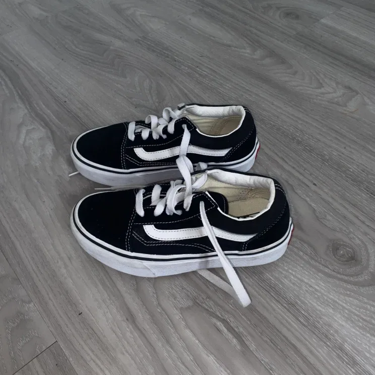 Vans Old Skool Black White Skate Shoes - photo 2