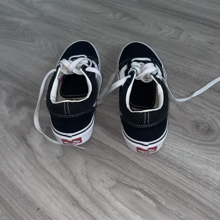Vans Old Skool Black White Skate Shoes - photo 3