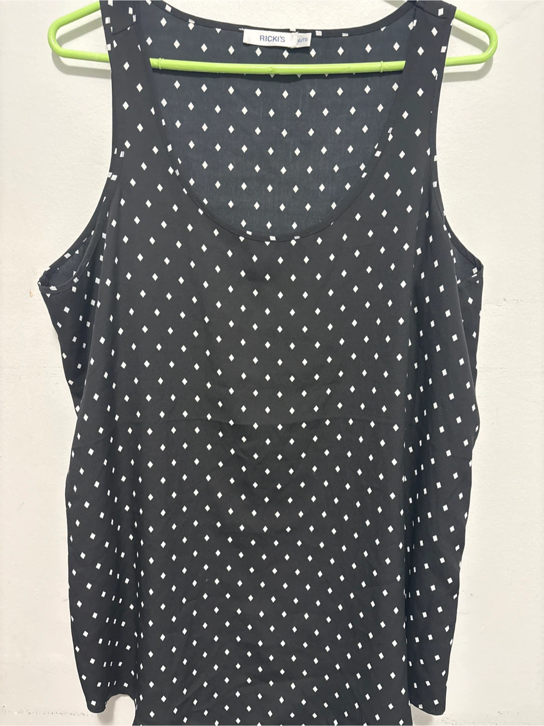 Ricki's Black Diamond Print Tank Top