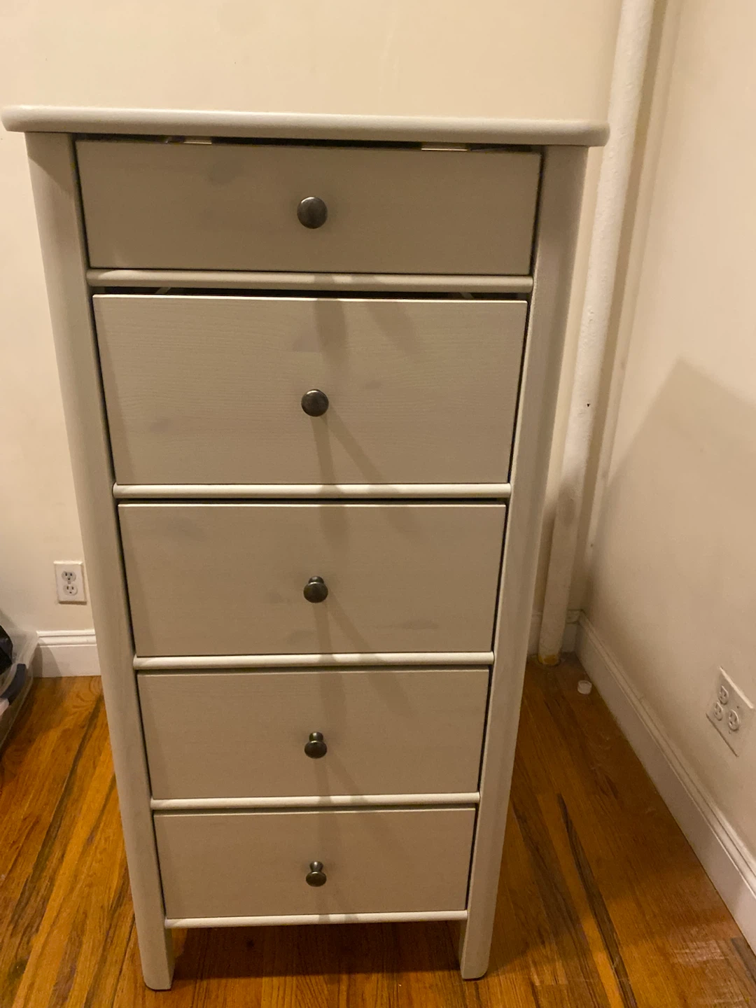 White Tall Dresser