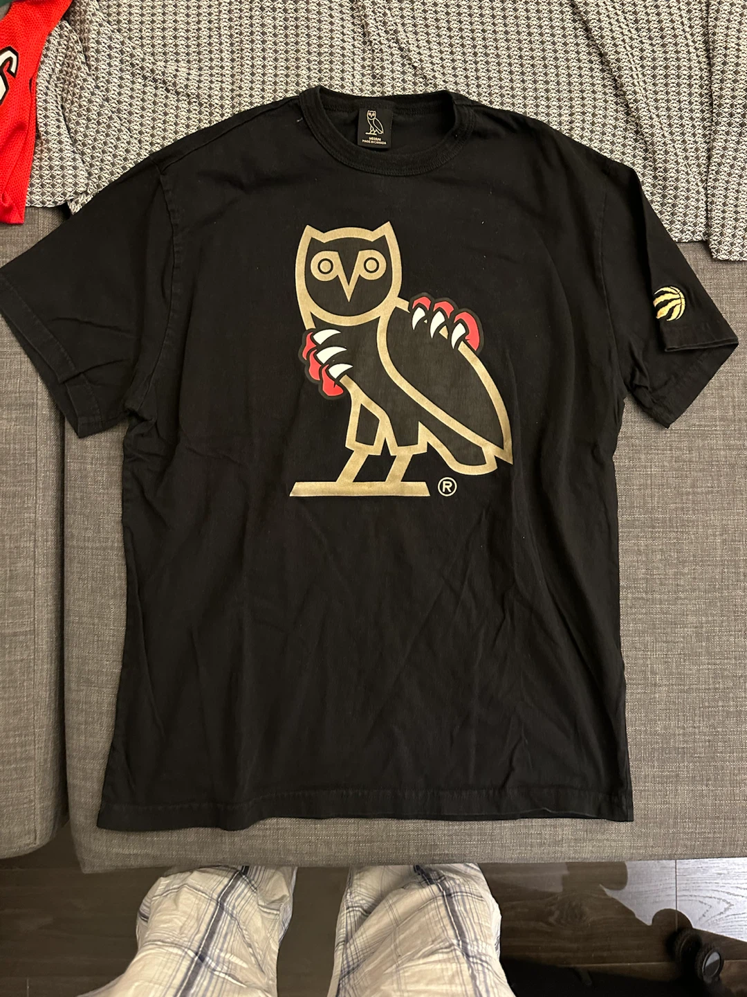 OVO Toronto Raptors Jurassic Park T-Shirt Size Medium Black