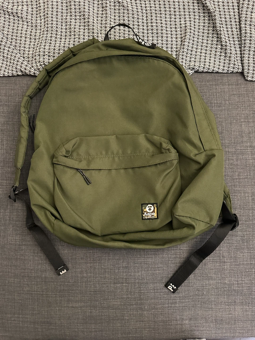 AAPE by A Bathing Ape Green Backpack