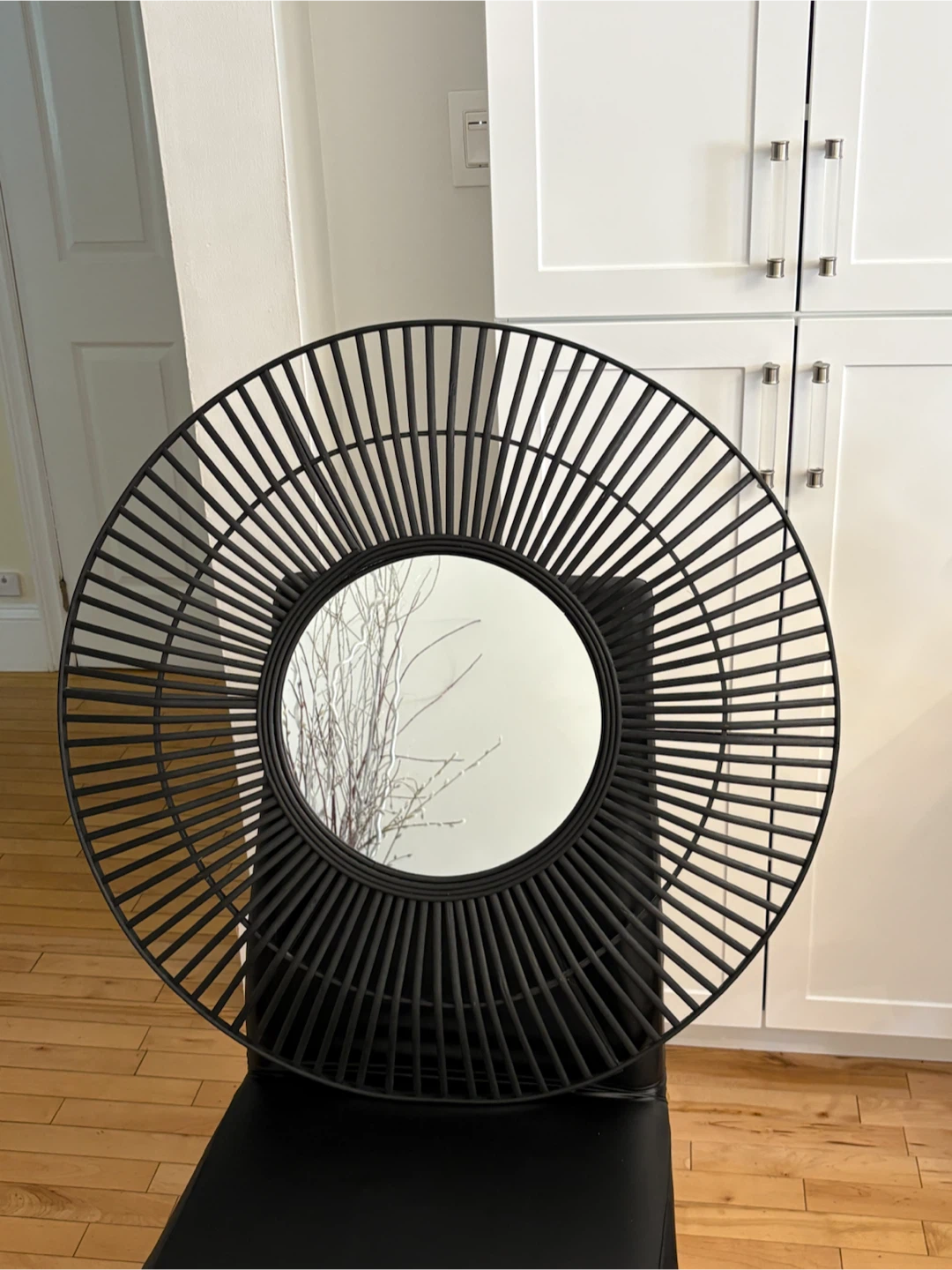Black Sunburst Statement Wall Mirror - photo 3